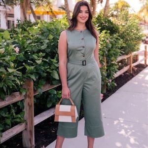 Girl Meets Glam Leonie Jumpsuit Moss